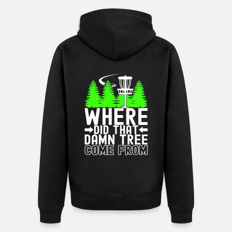 Disc Golf Disc Golfeur - Veste à capuche bio Premium Unisexe - noir
