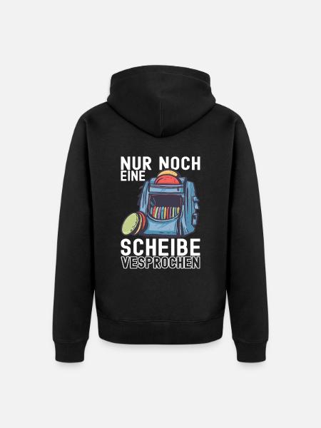 Disc Golf Disc Golfer - Unisex Premium Bio Zip Hoodie - Schwarz