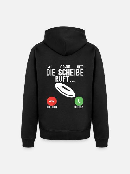 Disc Golf Disc Golfer - Unisex Premium Bio Zip Hoodie - Schwarz