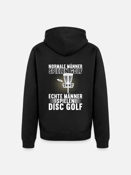 Disc Golf Disc Golfer - Unisex Premium Bio Zip Hoodie - Schwarz