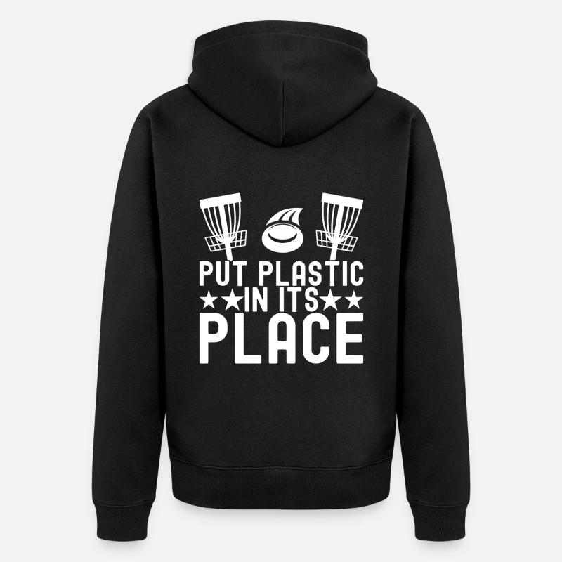 Disc Golf Disc Golfeur - Veste à capuche bio Premium Unisexe - noir