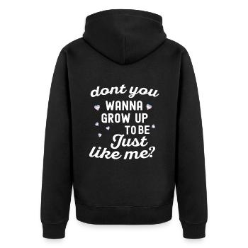 Trans Transgenre Transsexuel Cadeau Queer - Veste à capuche bio Premium Unisexe - noir - Dos - Nico (187cm)