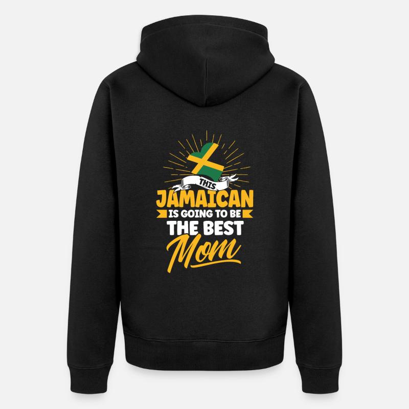 Jamaïque Jamaican Pride Drapeau jamaïcain - Veste à capuche bio Premium Unisexe - noir