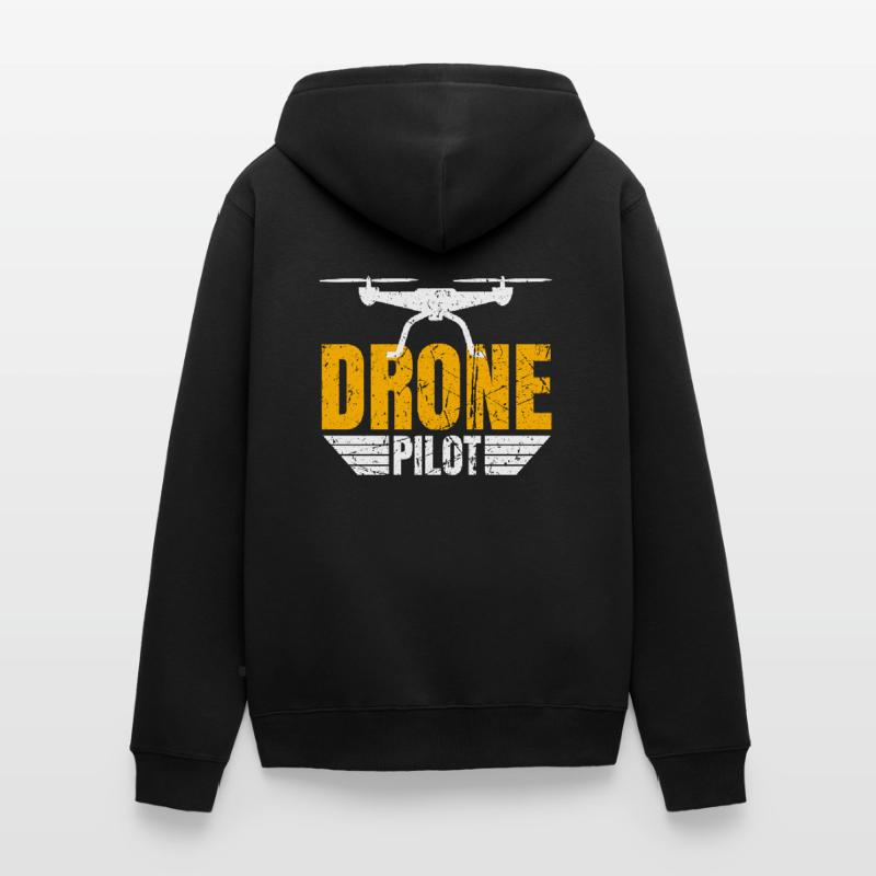 Drone Drone Pilot Drone Operator Quadcopter Unisex Premium Organic Zip Hoodie