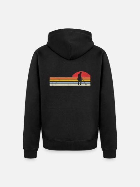 Sondeln Ausflug Sondengänger Geschenkidee - Unisex Premium Bio Zip Hoodie - Schwarz
