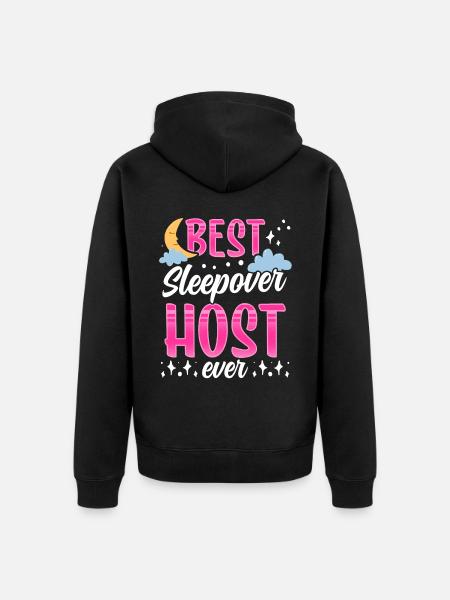 Best Overnight Host Ever Party - Unisex Premium Organic Zip Hoodie - black