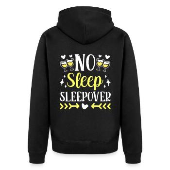 Nuitée sans sommeil - Veste à capuche bio Premium Unisexe - noir - Dos - Nico (187cm)
