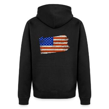 Cadeau drapeau Pennsylvania Home Usa - Veste à capuche bio Premium Unisexe - noir - Dos - Nico (187cm)