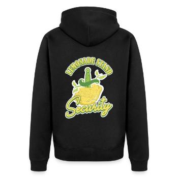 Stand de limonade Sécurité Limonadenstand - Veste à capuche bio Premium Unisexe - noir - Dos - Nico (187cm)