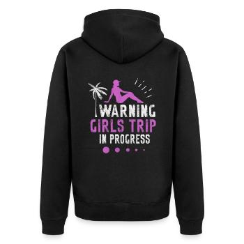 Girls Trip in Progress Vacances Girls Weekend - Veste à capuche bio Premium Unisexe - noir - Dos - Nico (187cm)