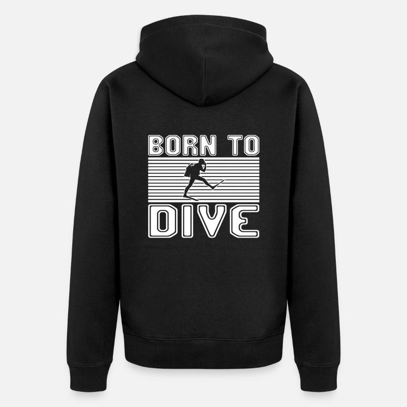 Tauchen - Unisex Premium Bio Zip Hoodie - Schwarz