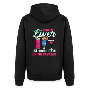 J’ai acheté le forfait boisson Fun Cruise - Veste à capuche bio Premium Unisexe - noir - Dos - Nico (187cm)