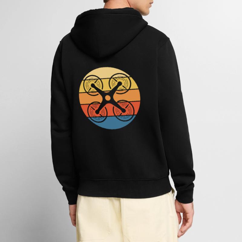 Drone Drone Pilot Drone Operator Quadcopter Unisex Premium Organic Zip Hoodie