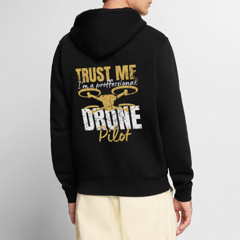 Drone Drone Pilot Drone Operator Quadcopter Unisex Premium Organic Zip Hoodie