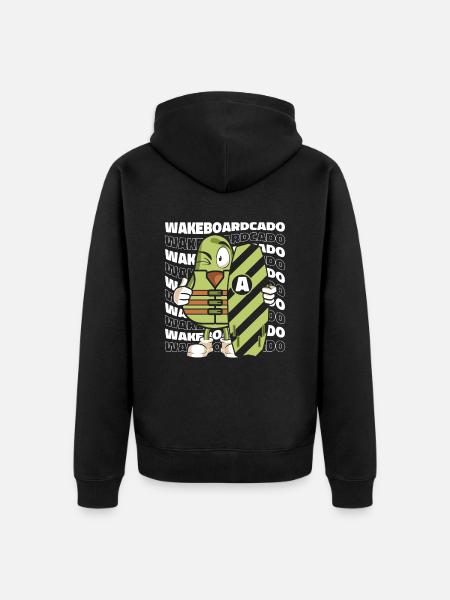 Wakeboarden Wakeboarding Wakeboard - Unisex Premium Organic Zip Hoodie - black