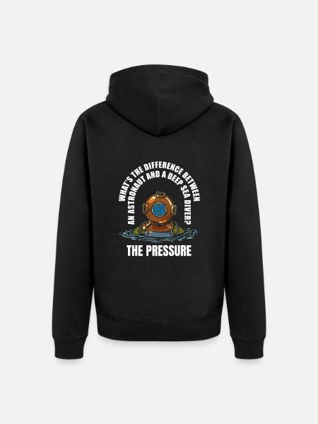 Scuba Diving Divers Diving - Unisex Premium Organic Zip Hoodie - black