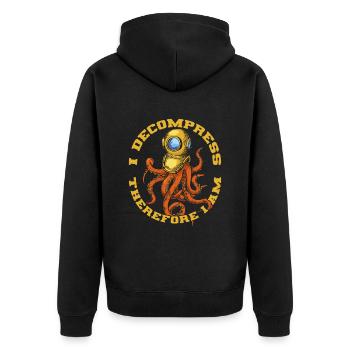 Plongée sous-marine Plongeurs Plongée - Veste à capuche bio Premium Unisexe - noir - Dos - Nico (187cm)