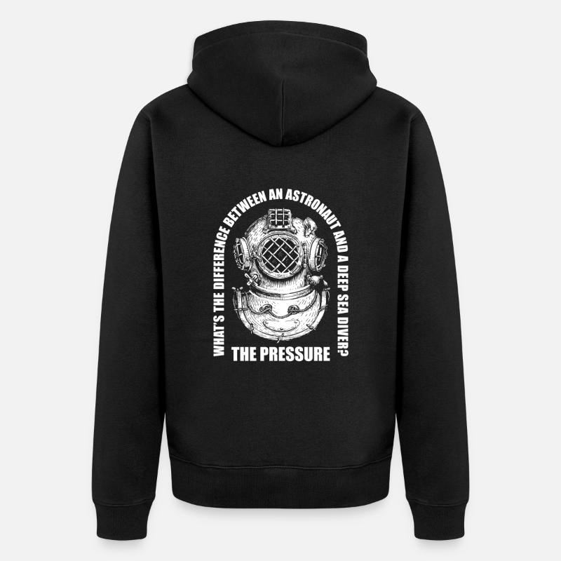 Plongée sous-marine Plongeurs Plongée - Veste à capuche bio Premium Unisexe - noir