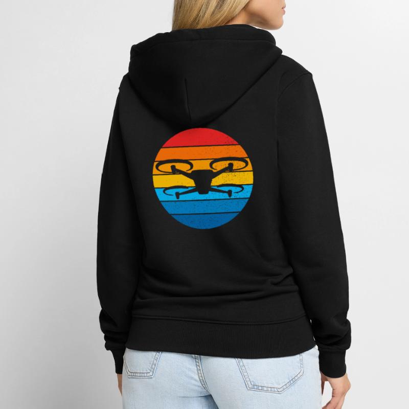 Drone Drone Pilot Drone Operator Quadcopter Unisex Premium Organic Zip Hoodie