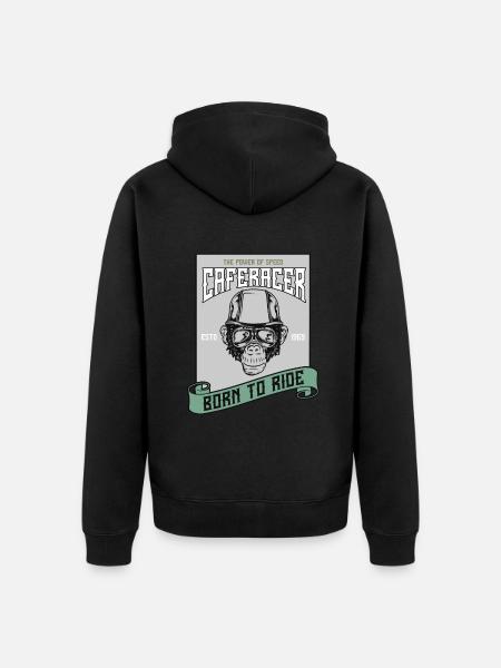 Bikers, motorcyclists - Unisex Premium Organic Zip Hoodie - black