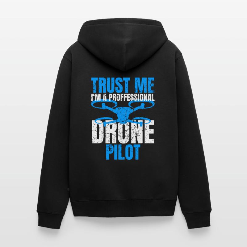 Drone Drone Pilot Drone Operator Quadcopter Unisex Premium Organic Zip Hoodie