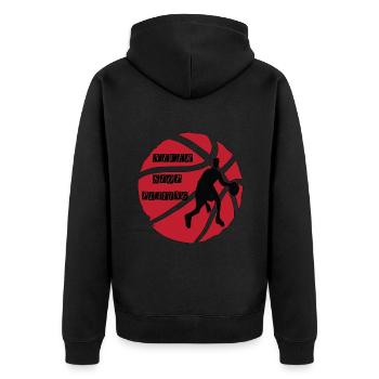 Basketteur basketteur hoop throw dunken - Veste à capuche bio Premium Unisexe - noir - Dos - Nico (187cm)