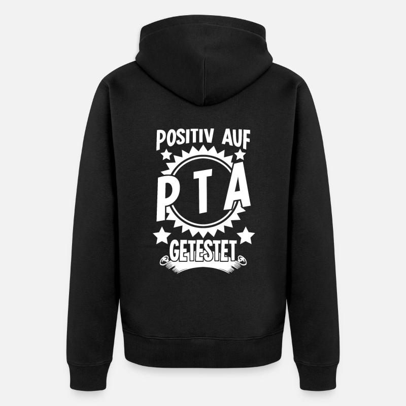 PTA Prüfung Pharmazie Apotheke - Unisex Premium Bio Zip Hoodie - Schwarz