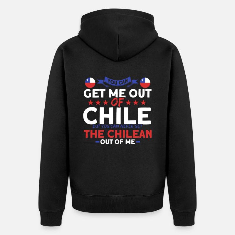 Chilien de moi Chili Souvenir - Veste à capuche bio Premium Unisexe - noir