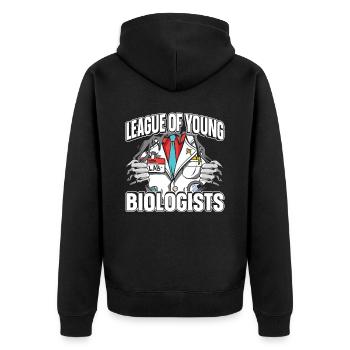 Biologiste scientifique en biologie - Veste à capuche bio Premium Unisexe - noir - Dos - Nico (187cm)