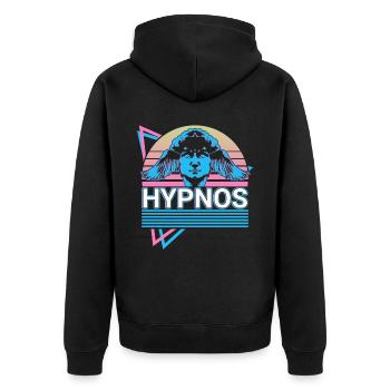Hypnos Dieu Grec Ancien Grec Mythol - Veste à capuche bio Premium Unisexe - noir - Dos - Nico (187cm)