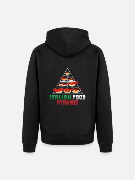 Cuisine italienne - Veste à capuche bio Premium Unisexe - noir