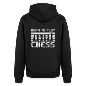 Échecs - Veste à capuche bio Premium Unisexe - noir - Dos - Nico (187cm)