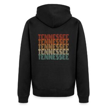 Cadeau des habitants du Tennessee - Veste à capuche bio Premium Unisexe - noir - Dos - Nico (187cm)