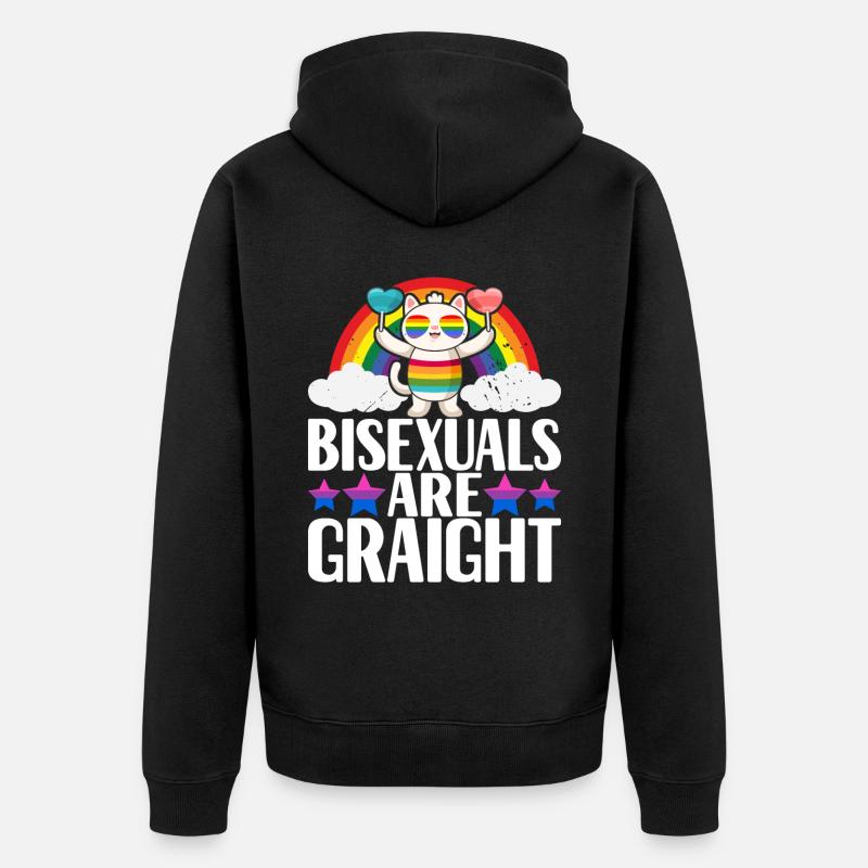 Bisexuels LGBTQ - Veste à capuche bio Premium Unisexe - noir