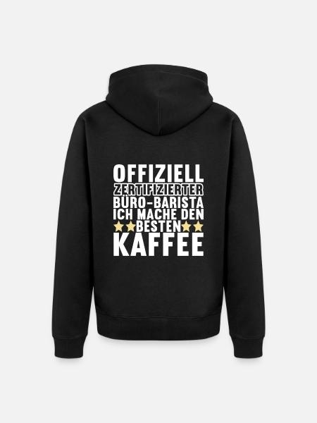 Abschiedsgeschenk Jobwechsel Kollegen - Unisex Premium Bio Zip Hoodie - Schwarz