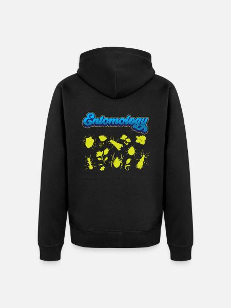Entomology Team Profession Entomologist Insects - Unisex Premium Organic Zip Hoodie - black