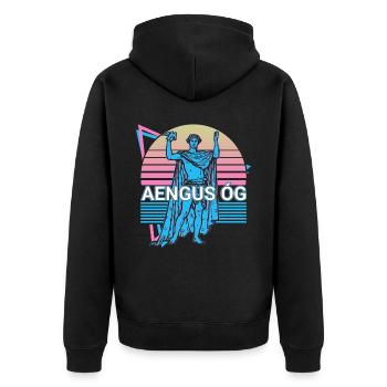 Aengus Og Dieu irlandais Ancienne mythologie irlandaise Re - Veste à capuche bio Premium Unisexe - noir - Dos - Nico (187cm)