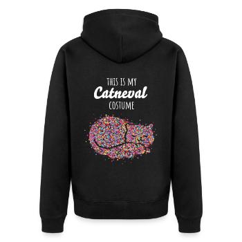 Costume De remplacement Carnaval Cologne Kölle Cat Propriétaire - Veste à capuche bio Premium Unisexe - noir - Dos - Nico (187cm)