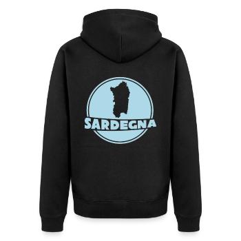 Sardegna Île Sardaigne Sardaigne - Veste à capuche bio Premium Unisexe - noir - Dos - Nico (187cm)