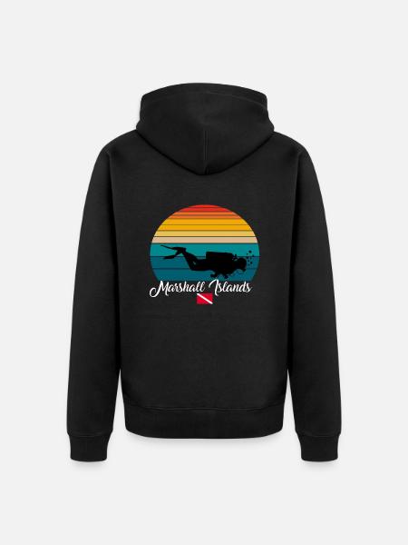 Marshall Islands Scuba Diving Poison - Unisex Premium Organic Zip Hoodie - black