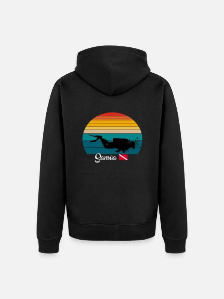 Samoa Scuba Diving Poison - Unisex Premium Organic Zip Hoodie - black