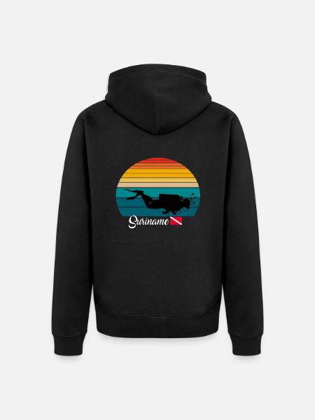 Suriname Scuba Diving Poison - Unisex Premium Organic Zip Hoodie - black