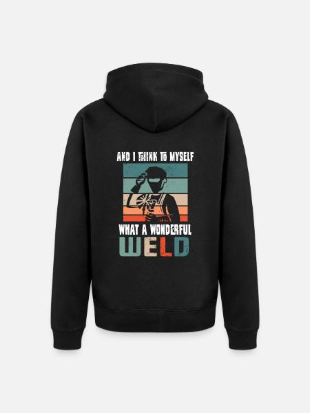 Welders weld metal locksmiths - Unisex Premium Organic Zip Hoodie - black