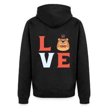 Faune Animal Digger Mole Lover Mole Whisper - Veste à capuche bio Premium Unisexe - noir - Dos - Nico (187cm)