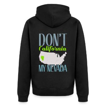 Ne pas Californie Mon Nevada USA Amérique Nevadan - Veste à capuche bio Premium Unisexe - noir - Dos - Nico (187cm)
