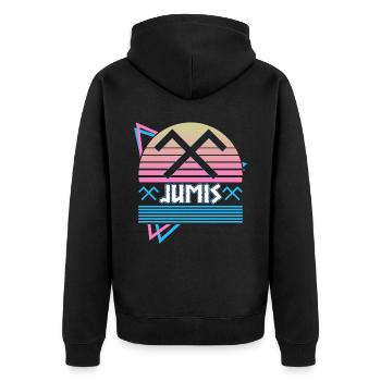 Le symbole letton de Jumi Dieu païen Antiquité Sy - Veste à capuche bio Premium Unisexe - noir - Dos - Nico (187cm)