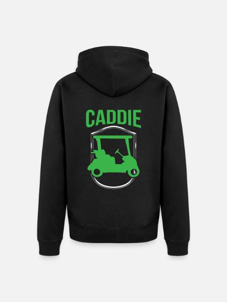 Caddie Profession Golfer Golf Golf - Unisex Premium Organic Zip Hoodie - black