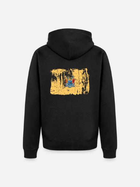 New jersey stolz geschenk - Unisex Premium Bio Zip Hoodie - Schwarz