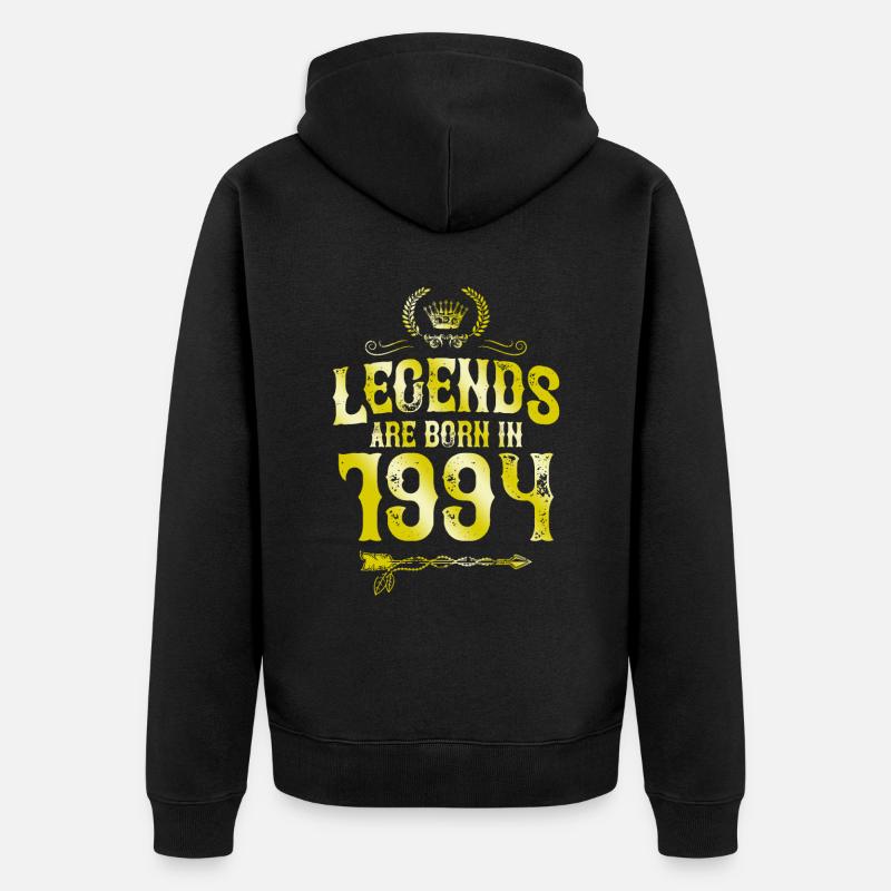 1994 légendes nées en - Veste à capuche bio Premium Unisexe - noir