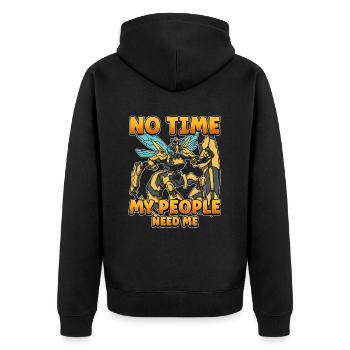Pas de temps Ma colonie a besoin de moi Apiculteurs Abeilles - Veste à capuche bio Premium Unisexe - noir - Dos - Nico (187cm)